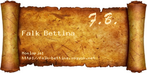 Falk Bettina névjegykártya