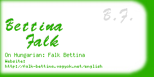 bettina falk business card